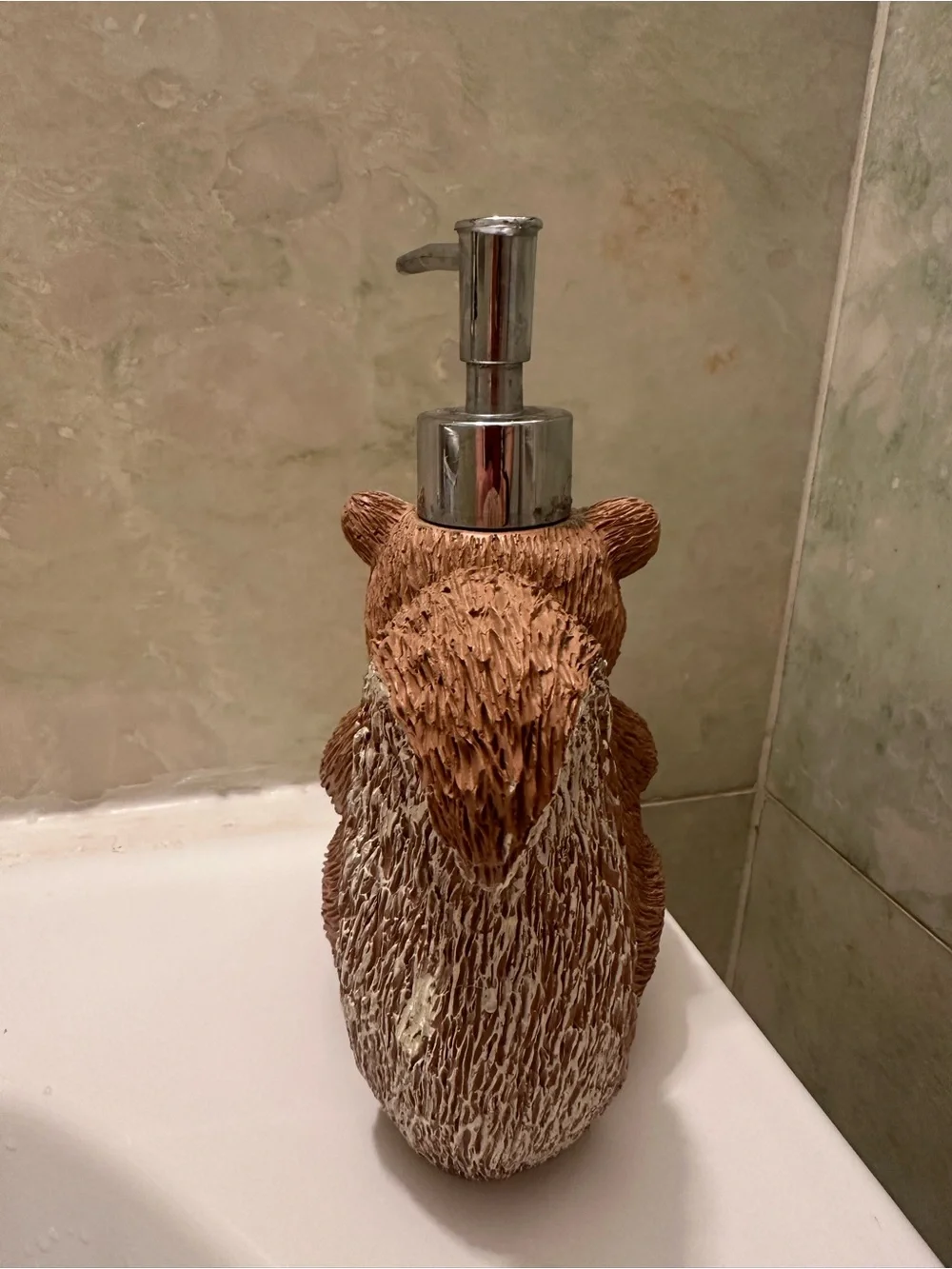 Woodland Squirrel W Pumpkin Hand Soap Pump Lotion Dispenser Fall Holiday Bath